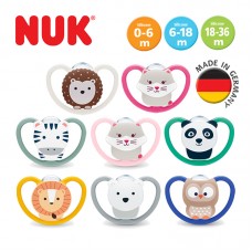 NUK Space Silicone Soother Pacifier 1pc/box | 0-6 Months | 6-18 Months | 18-36 Months | Made in Germany